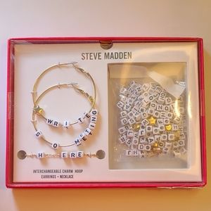 Steve Madden Earrings And Necklace Set